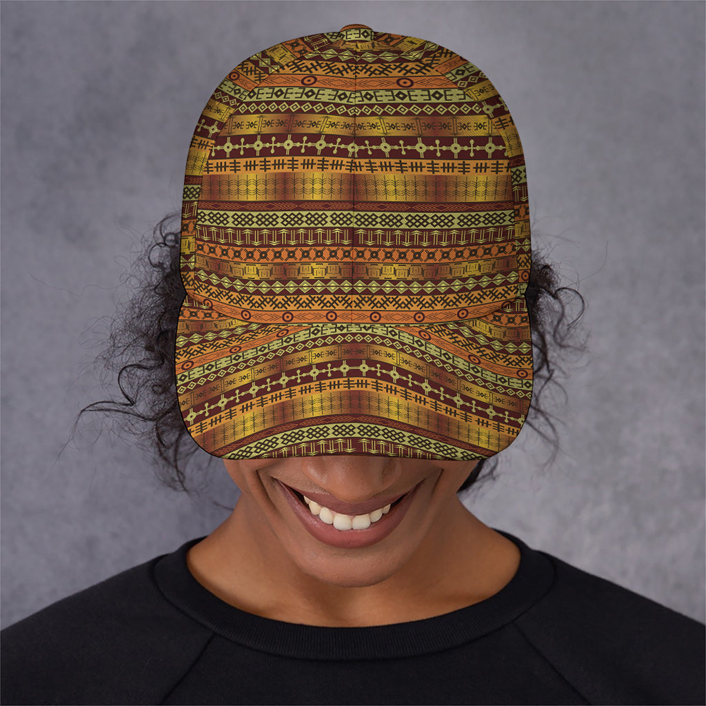 Native African Tribal Pattern Print Baseball Cap