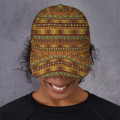 Native African Tribal Pattern Print Baseball Cap
