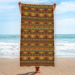 Native African Tribal Pattern Print Beach Towel