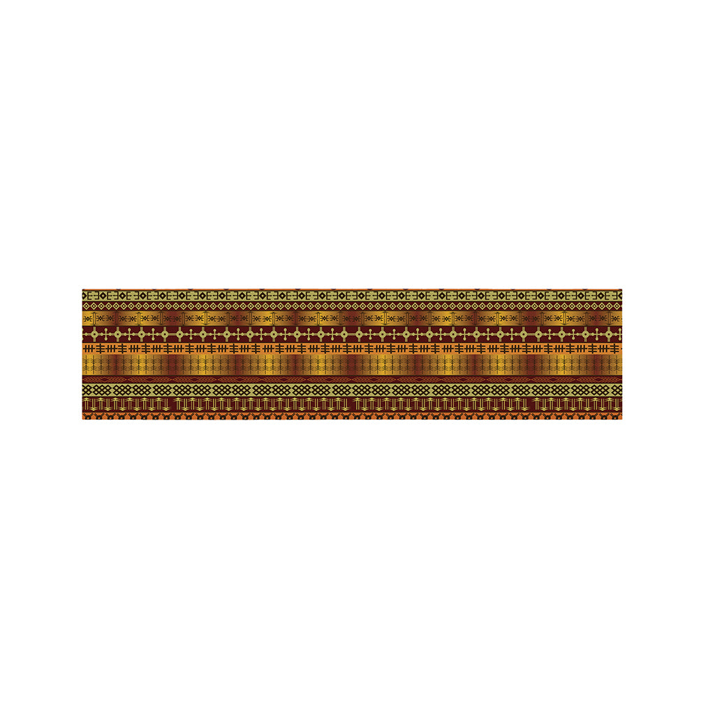 Native African Tribal Pattern Print Bed Runner