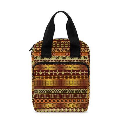 Native African Tribal Pattern Print Bible Tote Bag