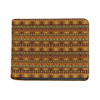 Native African Tribal Pattern Print Bifold Wallet