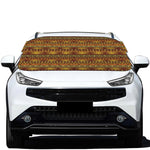 Native African Tribal Pattern Print Car Windshield Snow Cover