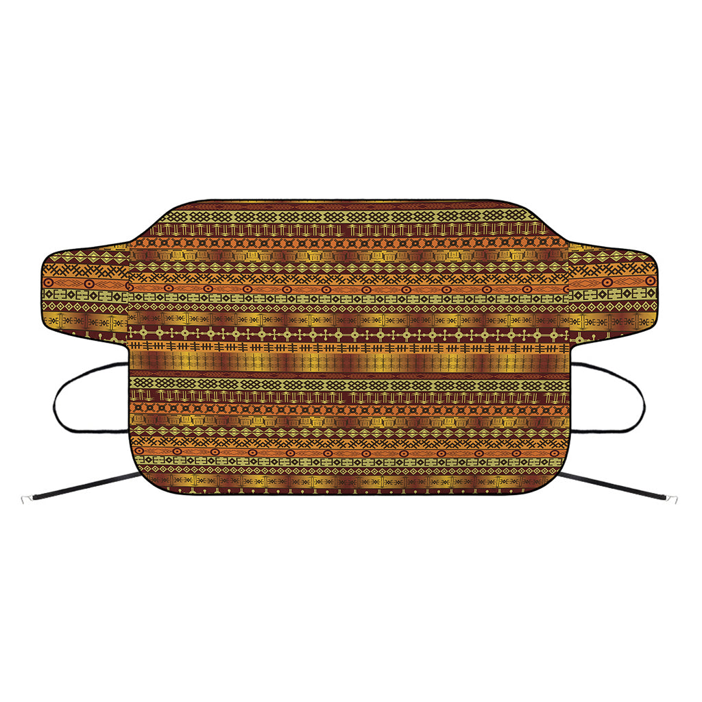 Native African Tribal Pattern Print Car Windshield Snow Cover