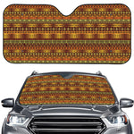 Native African Tribal Pattern Print Car Windshield Sun Shade