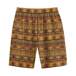 Native African Tribal Pattern Print Cotton Shorts