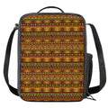 Native African Tribal Pattern Print Crossbody Lunch Bag
