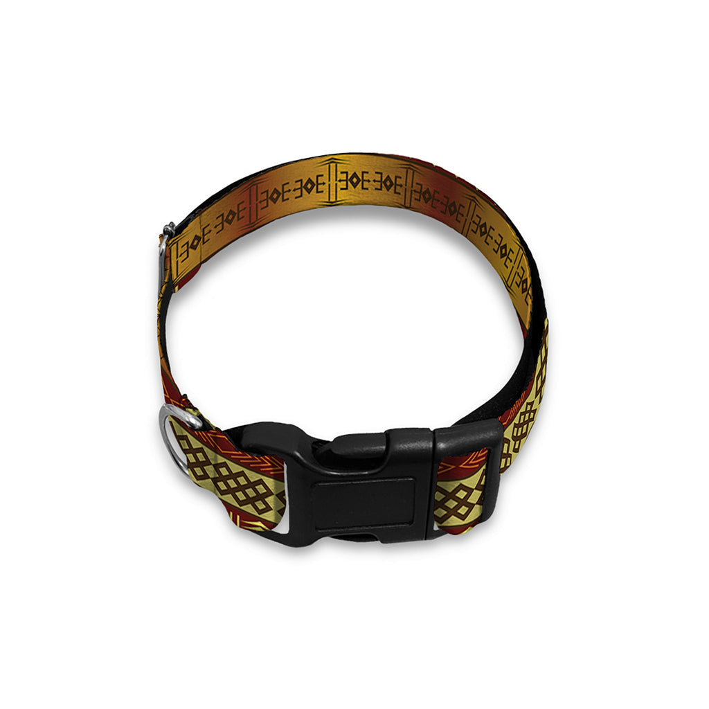 Native African Tribal Pattern Print Dog Collar