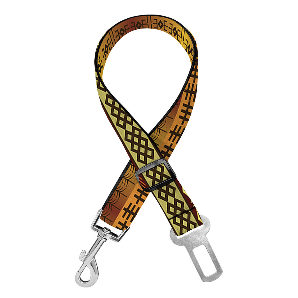 Native African Tribal Pattern Print Dog Seat Belt