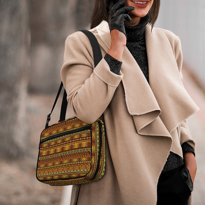Native African Tribal Pattern Print Double Strap Bible Bag