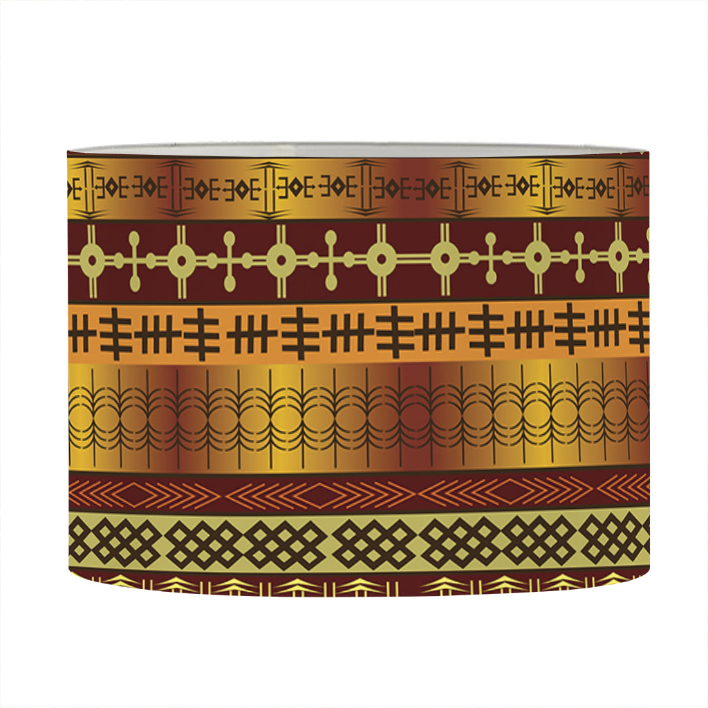 Native African Tribal Pattern Print Drum Lamp Shade