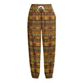 Native African Tribal Pattern Print Fleece Lined Knit Pants