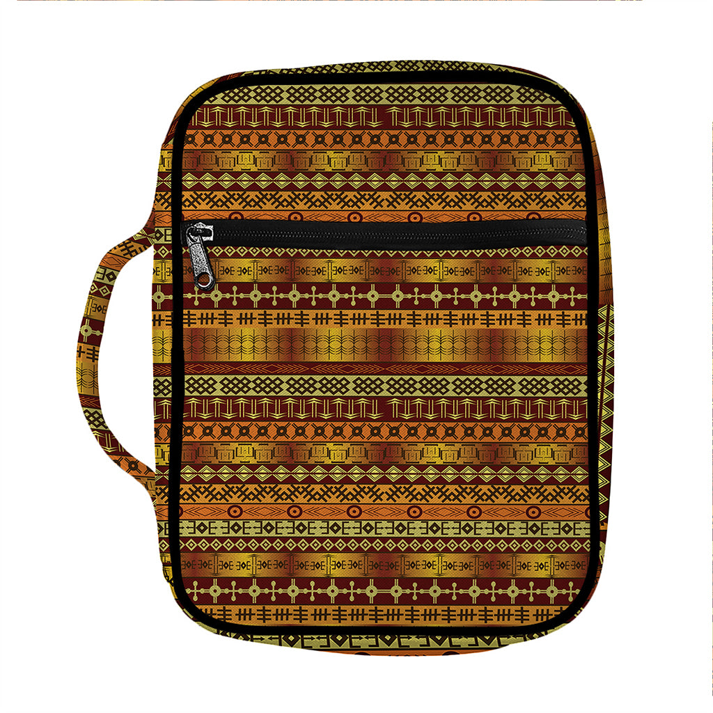 Native African Tribal Pattern Print Front Pocket Bible Bag