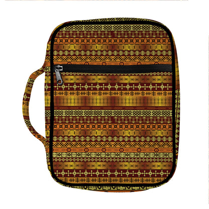 Native African Tribal Pattern Print Front Pocket Bible Bag