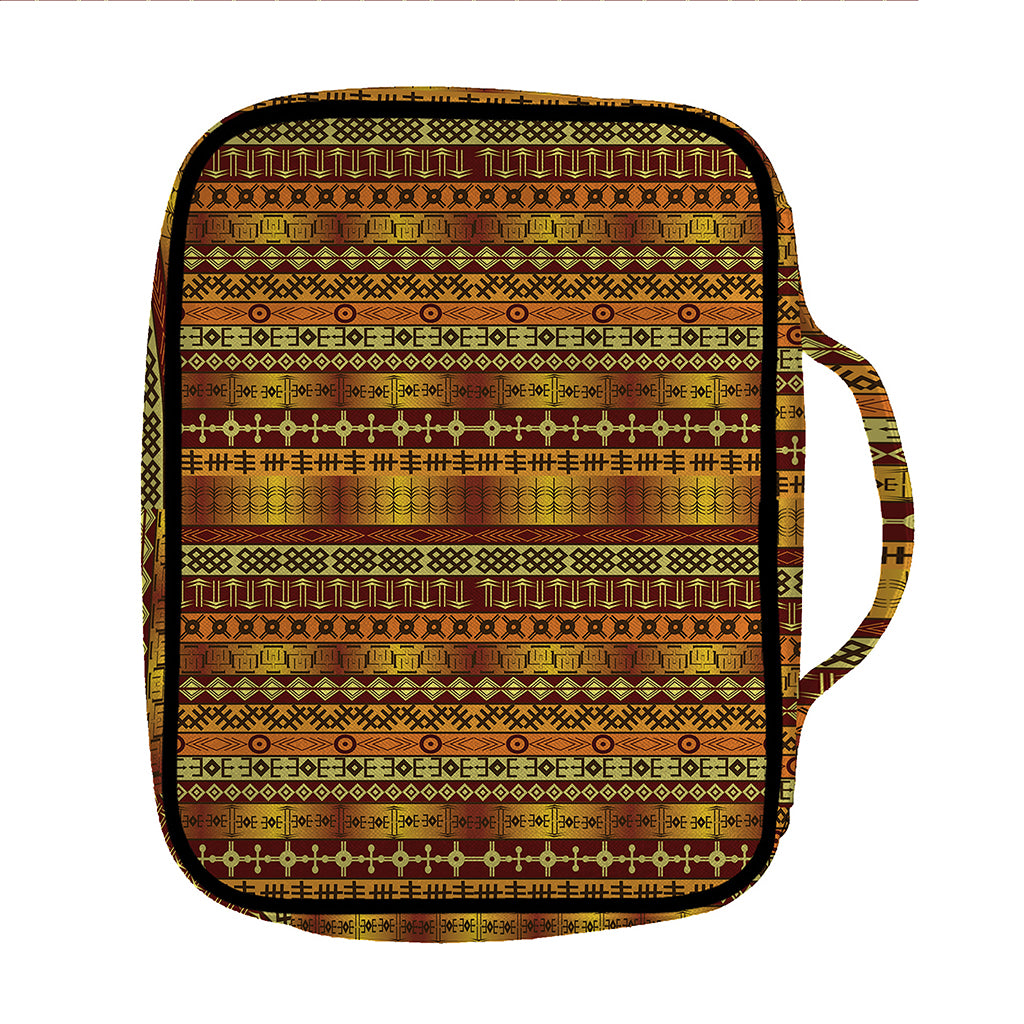 Native African Tribal Pattern Print Front Pocket Bible Bag