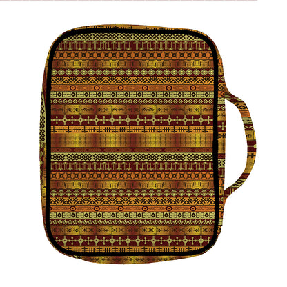 Native African Tribal Pattern Print Front Pocket Bible Bag