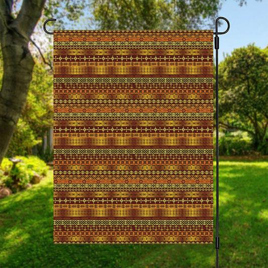 Native African Tribal Pattern Print Garden Flag
