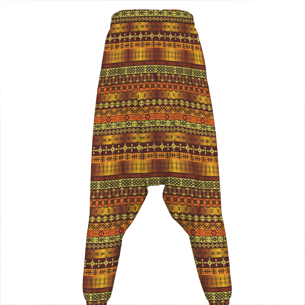 Native African Tribal Pattern Print Hammer Pants