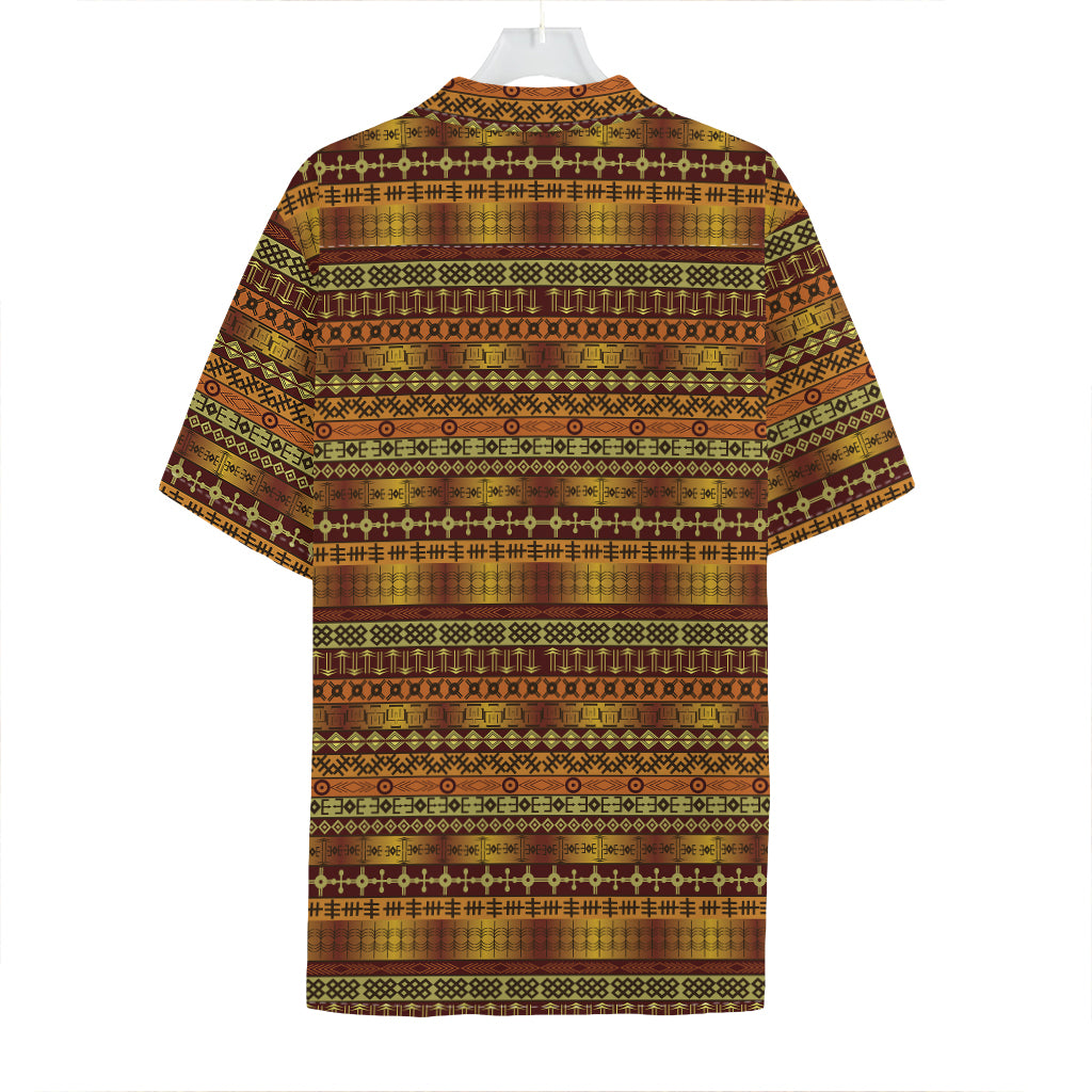 Native African Tribal Pattern Print Hawaiian Shirt
