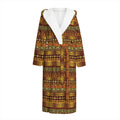 Native African Tribal Pattern Print Hooded Bathrobe