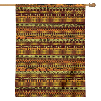 Native African Tribal Pattern Print House Flag