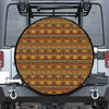 Native African Tribal Pattern Print Leather Spare Tire Cover