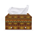 Native African Tribal Pattern Print Leather Tissue Box Cover