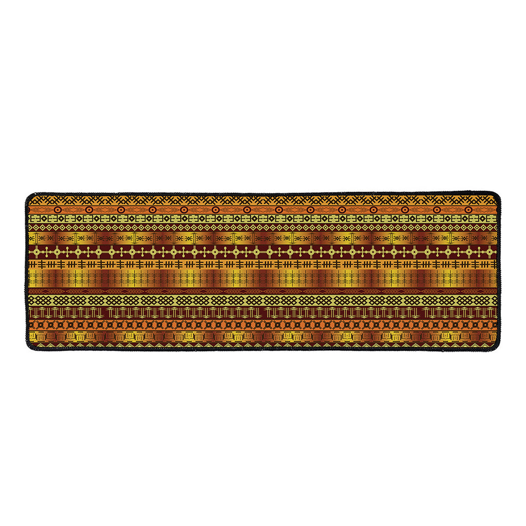 Native African Tribal Pattern Print Long Kitchen Mat