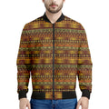 Native African Tribal Pattern Print Men's Bomber Jacket
