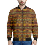 Native African Tribal Pattern Print Men's Bomber Jacket