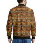 Native African Tribal Pattern Print Men's Bomber Jacket
