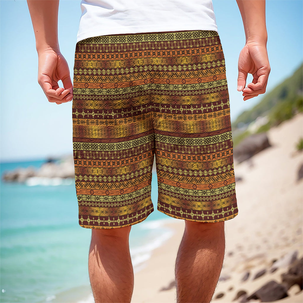 Native African Tribal Pattern Print Men's Cargo Shorts