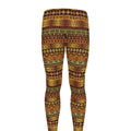 Native African Tribal Pattern Print Men's Leggings