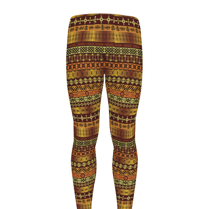 Native African Tribal Pattern Print Men's leggings