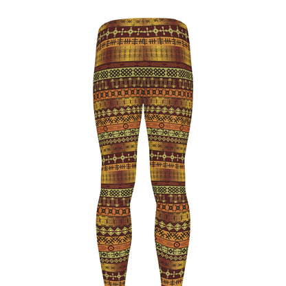 Native African Tribal Pattern Print Men's leggings