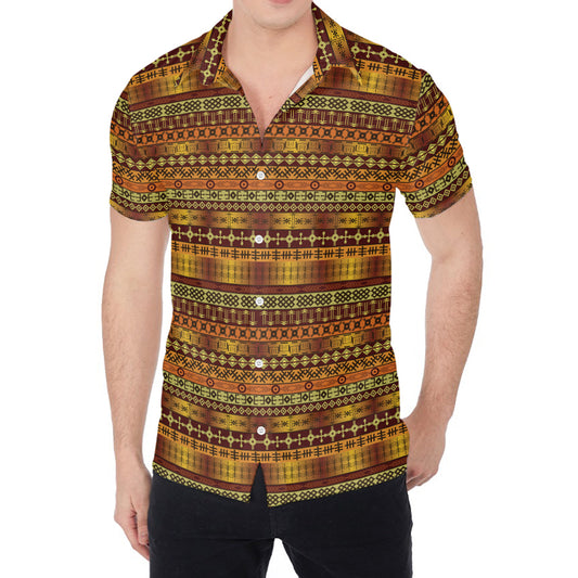 Native African Tribal Pattern Print Men's Shirt