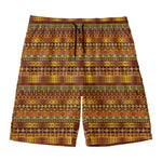 Native African Tribal Pattern Print Men's Swim Trunks