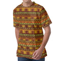 Native African Tribal Pattern Print Men's Velvet T-Shirt
