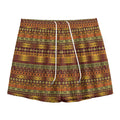 Native African Tribal Pattern Print Mesh Shorts