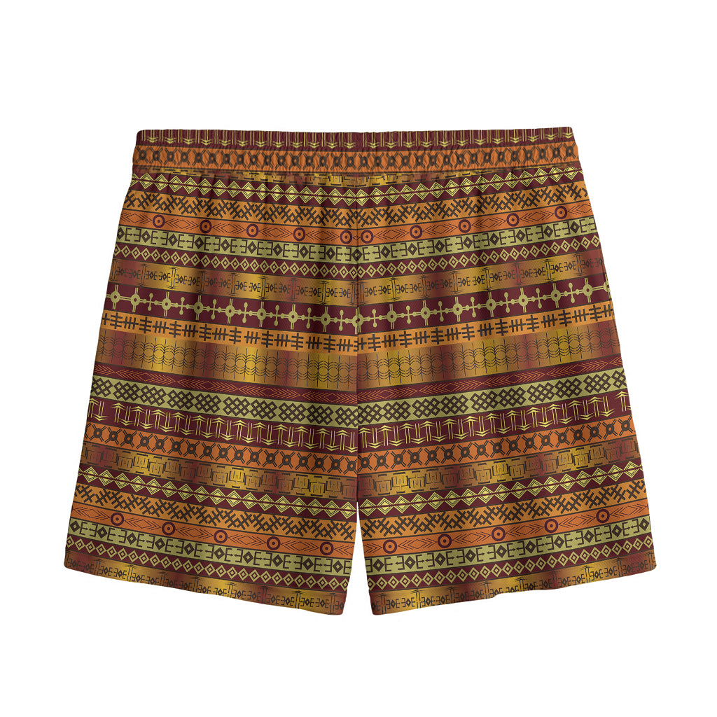 Native African Tribal Pattern Print Mesh Shorts