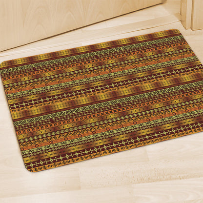 Native African Tribal Pattern Print Polyester Doormat