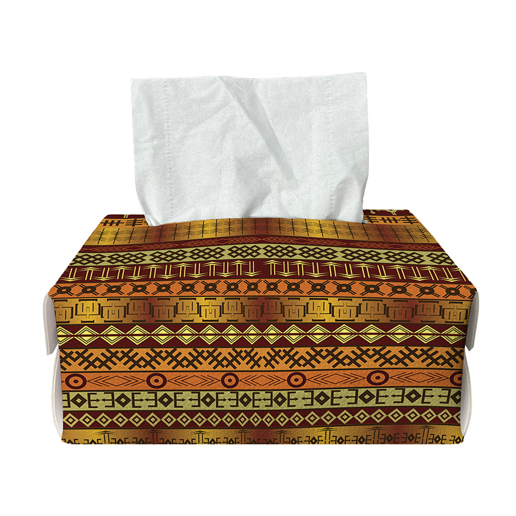 Native African Tribal Pattern Print Rectangle Tissue Box Cover