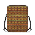 Native African Tribal Pattern Print Rectangular Crossbody Bag