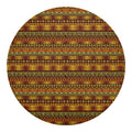 Native African Tribal Pattern Print Round Blanket