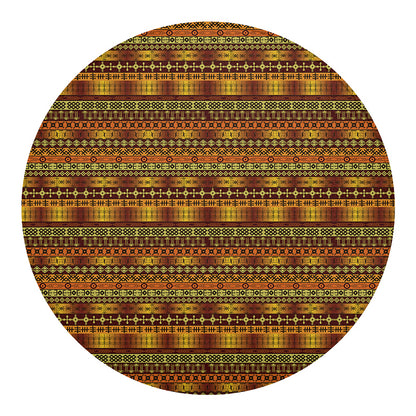 Native African Tribal Pattern Print Round Blanket