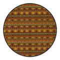 Native African Tribal Pattern Print Round Floor Mat