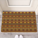Native African Tribal Pattern Print Rubber Doormat