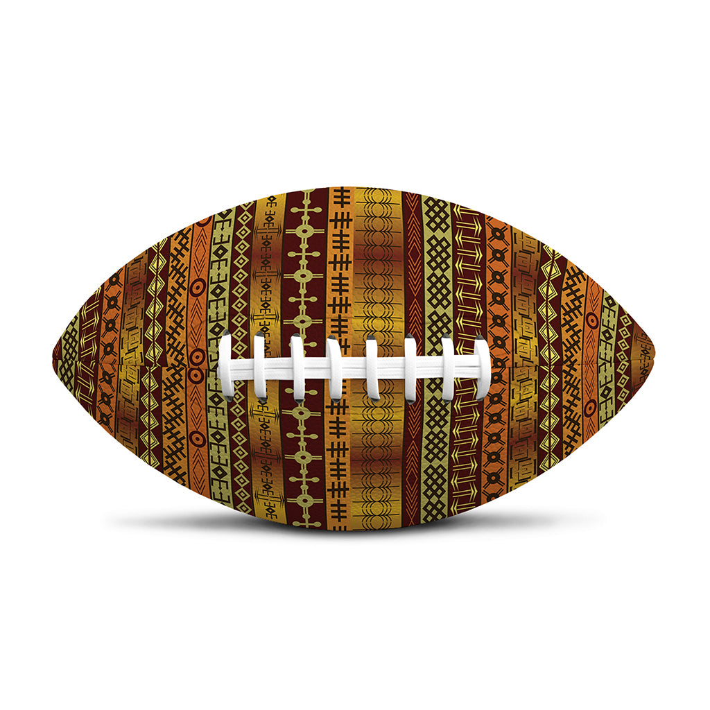 Native African Tribal Pattern Print Rugby Ball