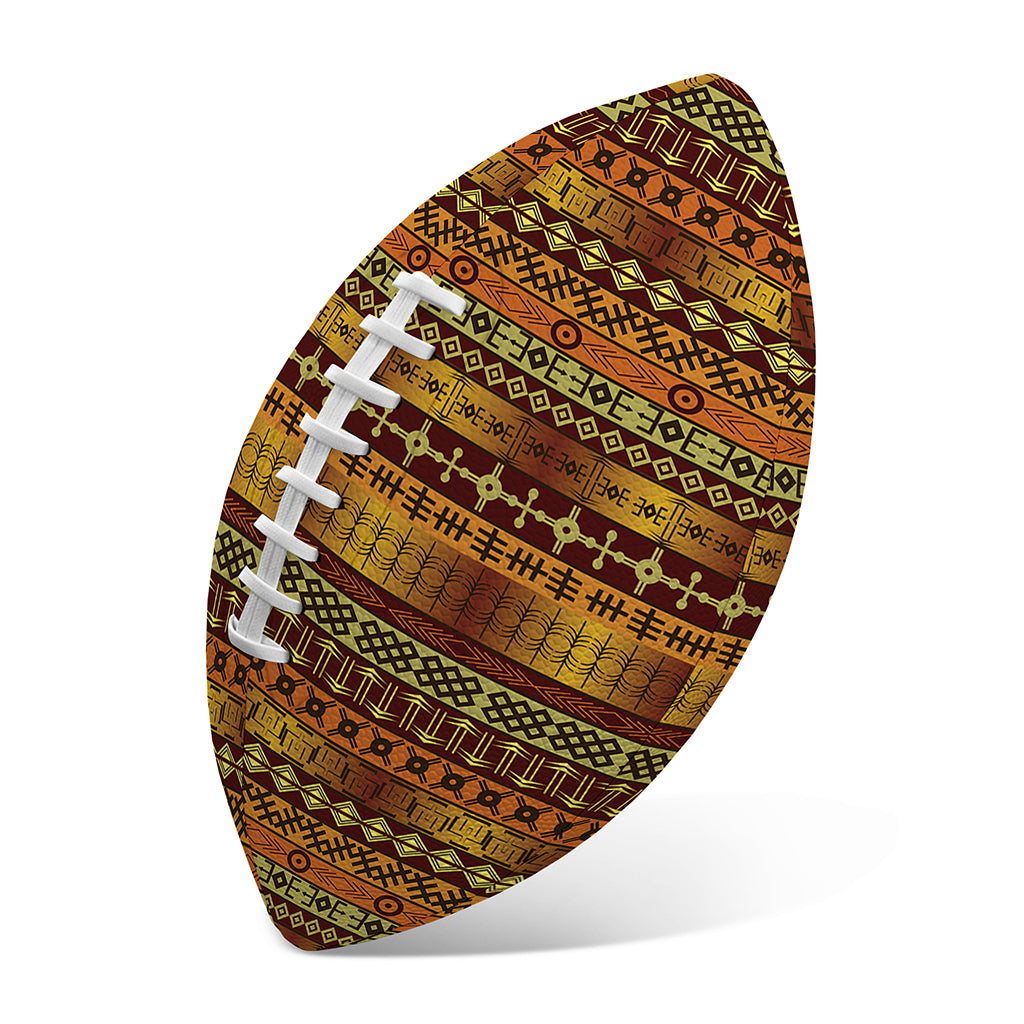 Native African Tribal Pattern Print Rugby Ball