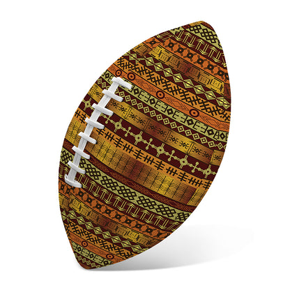 Native African Tribal Pattern Print Rugby Ball